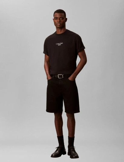 Calvin Klein Jeans Ss 16S Rlxd Fit Ckj Graphic Tee - Black - XS