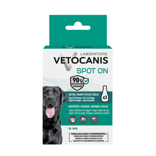 Anti Parasit Spot On Hund L 3 X 3 ml Hund Helse Og Pels Hygiene Flåttmiddel Til Hund Vetocanis