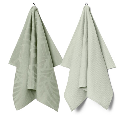 Georg Jensen Damask Easter & 1959 kjøkkenhåndkle lys grønn 2-pk