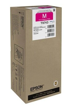 Epson T9743 - XXL size - magenta - original - ink cartridge - Blekkpatron Rd