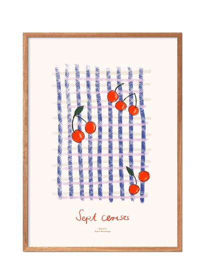 The Poster Club Tpc X Nynne Rosenvinge - Sept Cerises - Multi/patterned - 30X40CM The Poster Club Tpc X Nynne Rosenvinge - Sept Cerises - Multi/patterned - 30X40CM