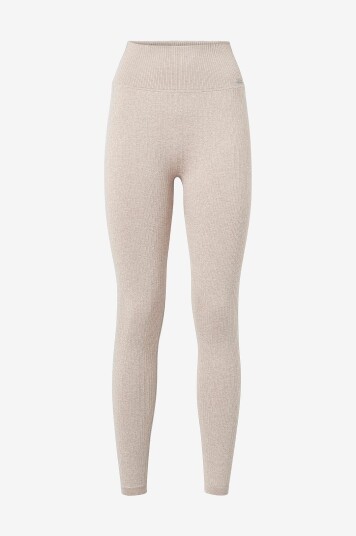 Aim'n - Treningstights Beige Ribbed Seamless Tights - Beige