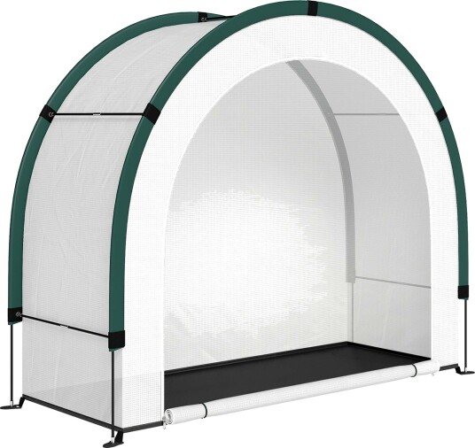 Sammenleggbart drivhus med kuppeltopp – 200 x 80 x 164 cm
