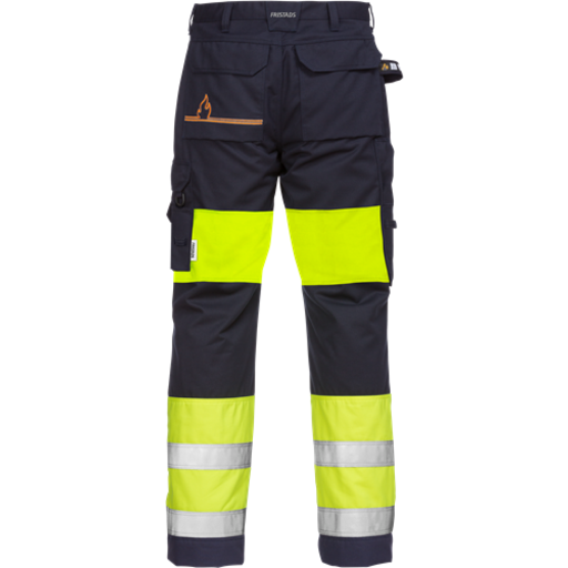 Fristads Byxa Flamskyddad Dam 2776 Aths Klass 1 Varselgul/marinblå 36