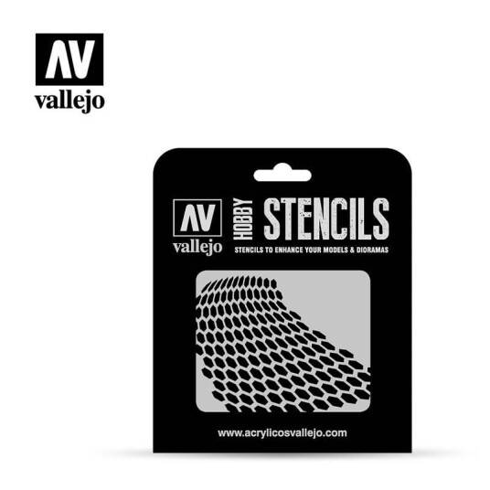 Vallejo Stencils Distorted Honeycomb