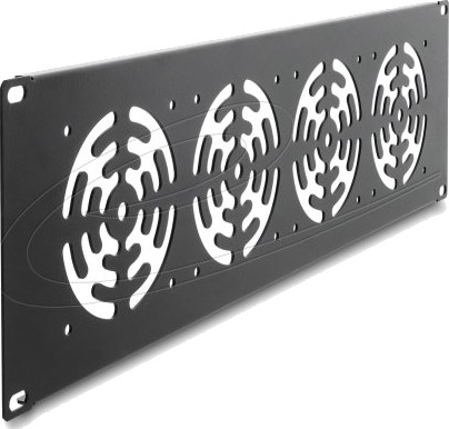 Delock 67417 Dekselplate Innebygd Vifte Metall Mørkegrå 1 Stykker 67417