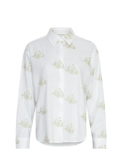 MSCH Copenhagen Mschryan Conella Shirt Emb - White - S/M