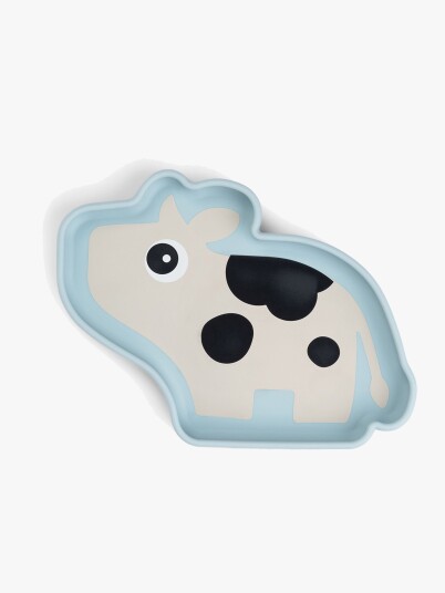 DonebyDeer Blå Silikon Stick&Stay Plate Dotti