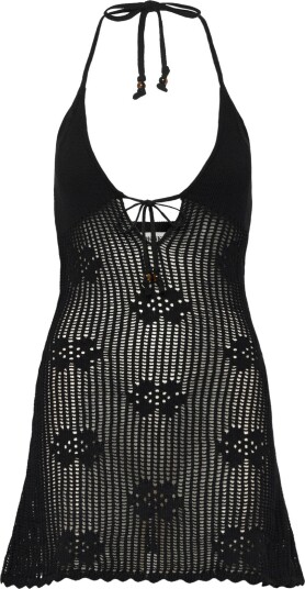 Monki Halterneck Knitted Mini Dress Black M Monki Halterneck Knitted Mini Dress Black M