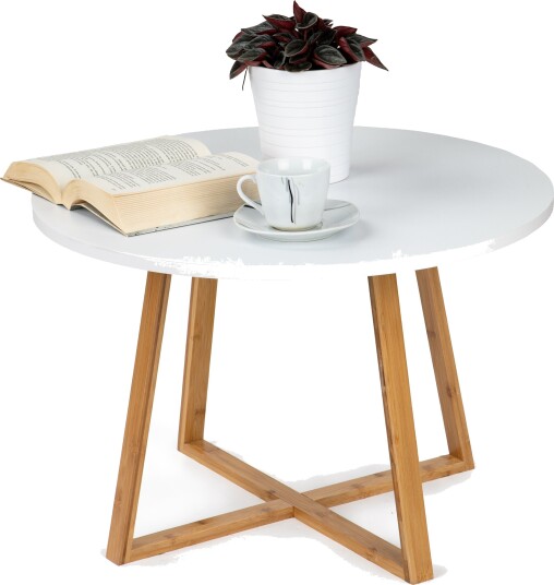 Bord moderne skandinavisk bambus kaffebord 60 cm