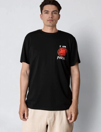 Clean Cut Copenhagen Pasta T Shirt Black M
