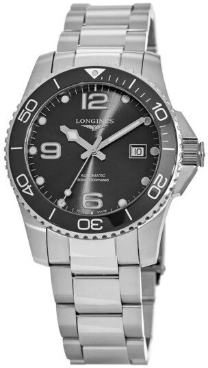 Longines Herreklokke L3.781.4.56.6 Hydroconquest Sort/Stål Ø41 mm