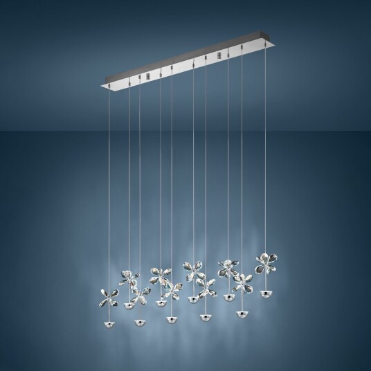 Pendellampe Stars of Light Pianopoli dimmbar Metallisk Spisestue Rustfritt stål Design 10 Metallisk