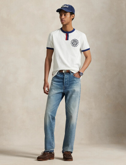 Polo Ralph Lauren Standard Fit Jersey Graphic T-Shirt - White - XS