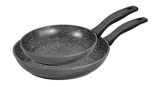 Stoneline | 6937 | Pan Set Of 2 | Frying | Diameter 24/28 Cm | Suitable For Induction Hob | Fixed Handle | Anthracite Stoneline | 6937 | Pan Set Of 2 | Frying | Diameter 24/28 Cm | Suitable For Induction Hob | Fixed Handle | Anthracite