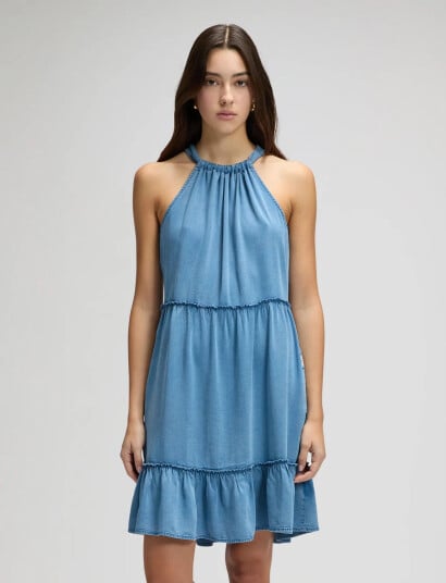 Lee Jeans Short Summer Dress Blue L x 00 Lee Jeans Short Summer Dress Blue L x 00