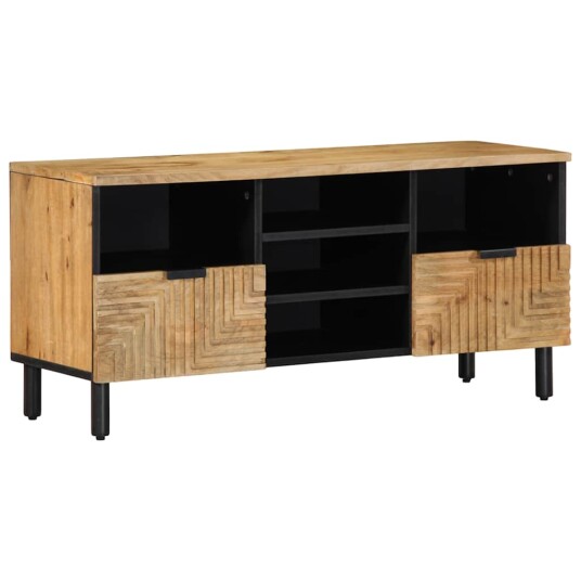  TV benk brun 100x33x46 cm heltre mango