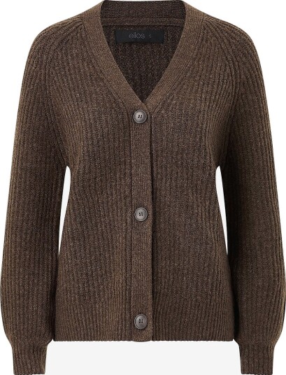 Ellos Collection Cardigan med knapper Brun