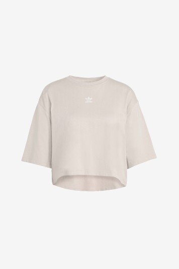 Adidas Originals   T skjorte Ess Crop Tee   Beige