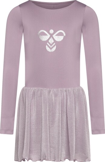 Hummel Hmljr Glitter Gymnastikkdrakt L/S Sea Fog 140