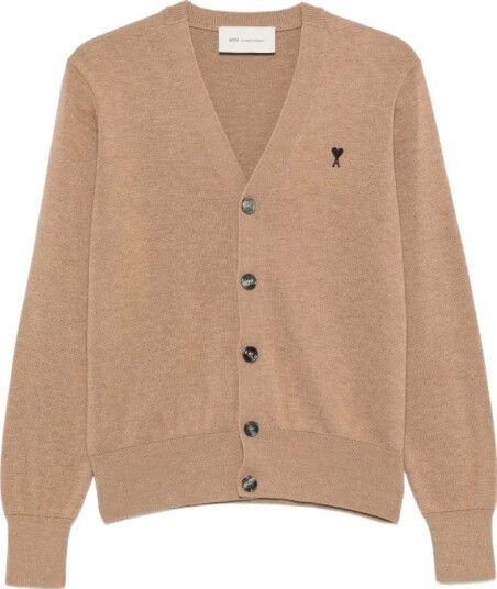 Ami Paris Herre Strikkevarer Beige XS, Ami Paris Herre Strikkevarer Beige XS,