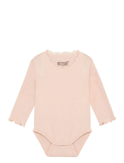 Huttelihut Body Ls Rib Pink 74