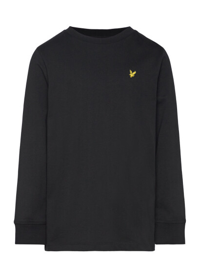 Lyle & Scott Plain Ls T-Shirt Black 170-176 Lyle & Scott Plain Ls T-Shirt Black 170-176