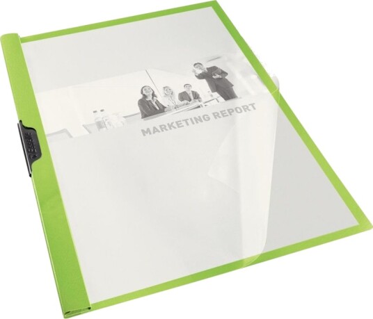 Esselte Vivida Klipsfil For A4 210 X 297 Mm Kapasitet: 25 Ark Grønn Med Transparent Frontdekke Esselte Vivida Klipsfil For A4 210 X 297 Mm Kapasitet: 25 Ark Grønn Med Transparent Frontdekke
