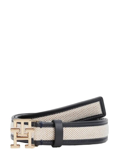 Tommy Hilfiger Th Logo 2.5 Canvas   Cream   85