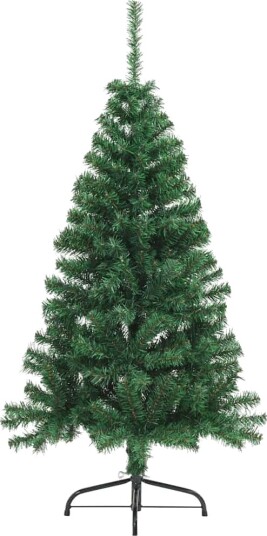  Kunstig Forhåndsopplyst Juletre med 150 LED grønn 150 cm PVC