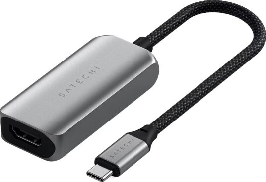 Satechi HDMI 2.1 kabel med USB-C til 8K 60Hz grå