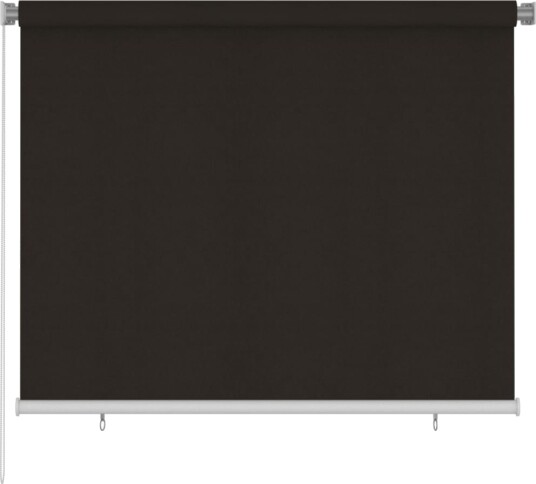 vidaXL Utendørs rullegardin 185 (B) x 140 (H) cm brun HDPE