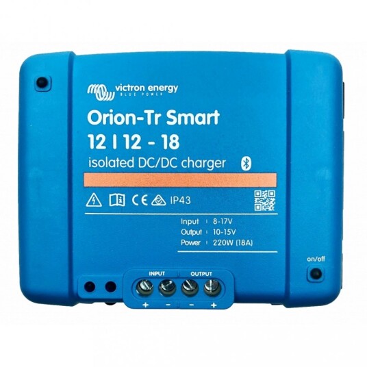 VICTRON Orion TR Smart DC DC Lader 12V 18A Galvanisk isolert VICTRON Orion TR Smart DC DC Lader 12V 18A Galvanisk isolert