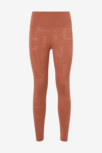 Röhnisch - Treningstights Shine Effect Tights - Brun