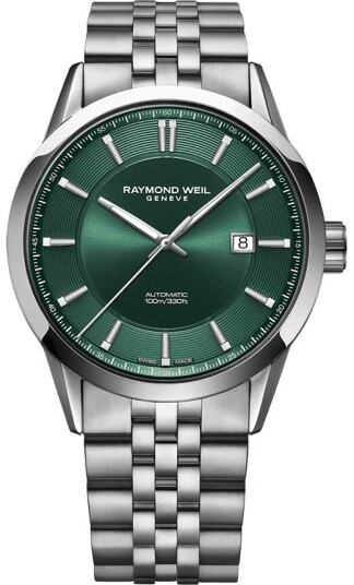 Raymond Weil Herreklokke 2731 ST 52001 Freelancer Grønn/Stål Ø42 mm Raymond Weil Herreklokke 2731 ST 52001 Freelancer Grønn/Stål Ø42 mm