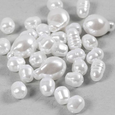 Voksperler Oval 6-14 mm 30 stk