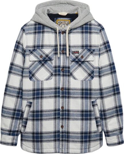 Superdry BORG LINED HOODED OVERSHIRT