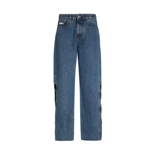 Gcds Dame Jeans Blå W28,