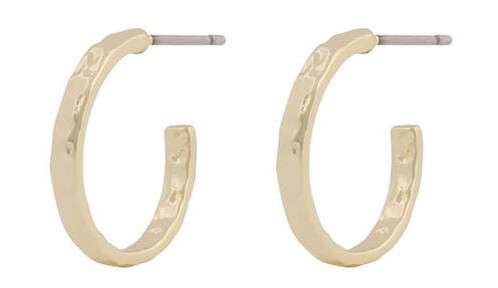 Snö Of Sweden Kansas Small Ring Earrings Plain Gold 15mm Snö Of Sweden Kansas Small Ring Earrings Plain Gold 15mm