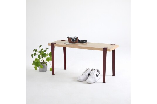 Khalkeus Benk 90x30 cm Mørk Brun Hanah Home