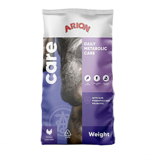 Arion Hundefôr Care Weight Tørrfôr 12 kg med Kylling