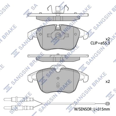 Hi-Q SP2207A Bremseklosser