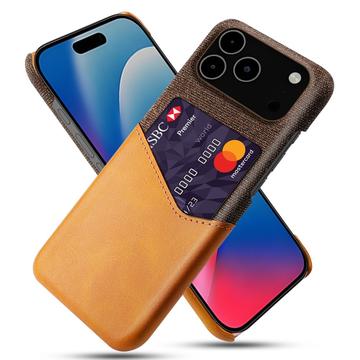 iPhone 17 Pro Max KSQ Deksel med Kort Lomme   Oransje
