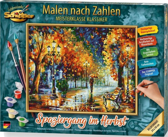 Schipper Meisterklasse Mal etter nummer 24x30 cm Høstlig spasertur Schipper Meisterklasse Mal etter nummer 24x30 cm Høstlig spasertur