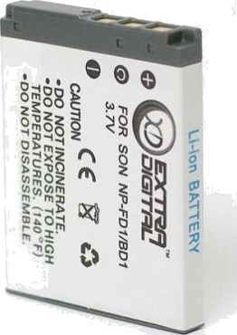 Extra Digital Batteri til Sony, 750mAh, 3,7 V