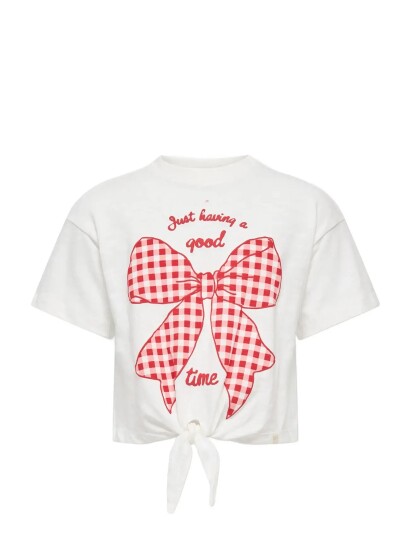Kids Only Kmgida Life Ss Tie Printed Tee Jrs White 98 Kids Only Kmgida Life Ss Tie Printed Tee Jrs White 98