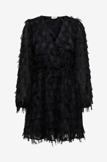 JDY   Kjole jdyMimi L/S V neck Dress Wvn   Svart