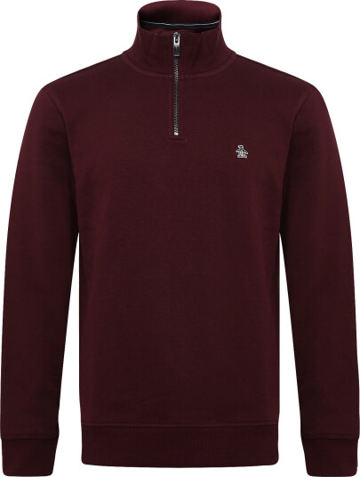 Original Penguin Org Flc Qrtr Zip Sti Burgundy L