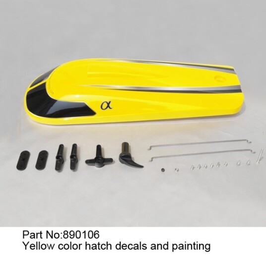 Joysway JW890106 Yellow hatch with decals and painting
