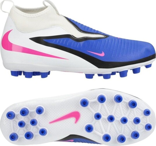 Nike Phantom 6 Academy High Cut AG Attack Blå/Rosa/Hvit Barn Kunstgress (AG) størrelse 38 Nike Phantom 6 Academy High Cut AG Attack Blå/Rosa/Hvit Barn Kunstgress (AG) størrelse 38